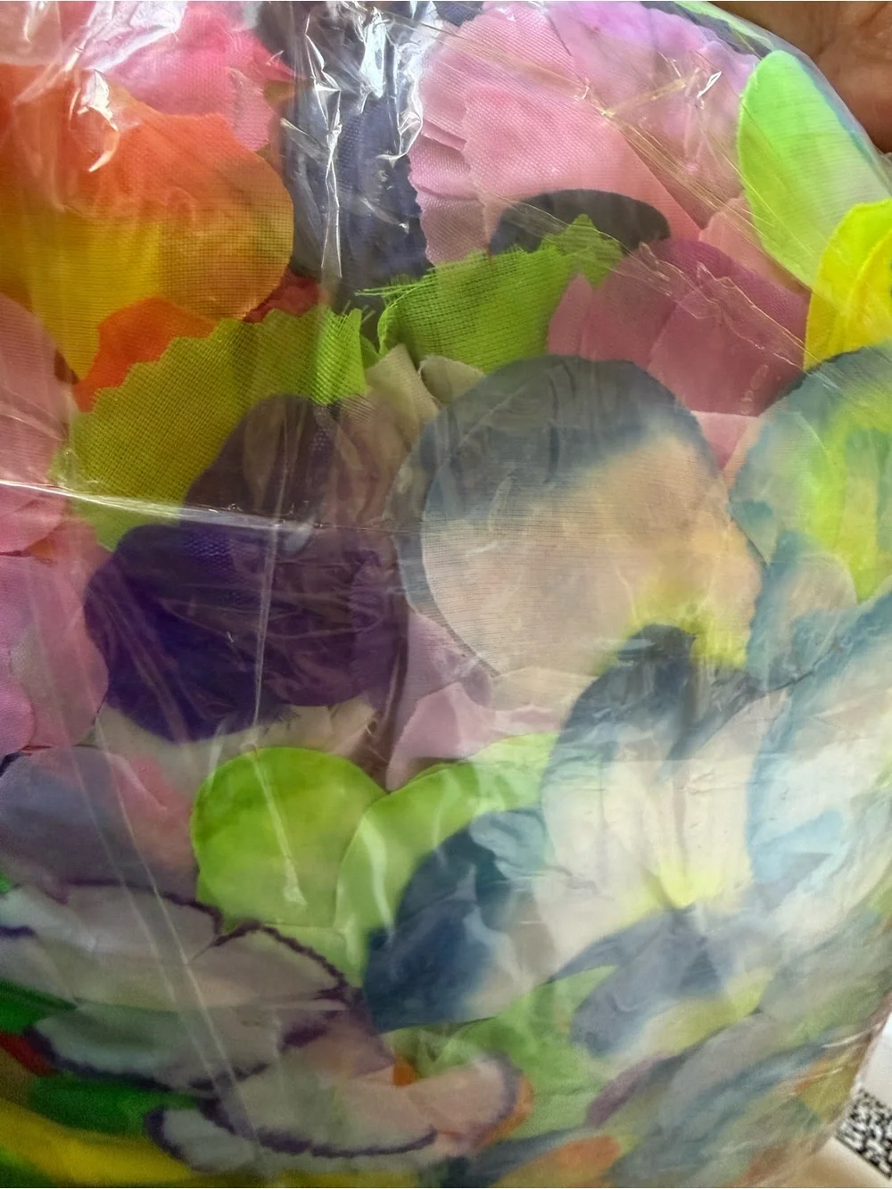 49 Hawaiian Luau Leis Bulk, Colorful Tropical Silky Flower Necklace Hawaii Theme
